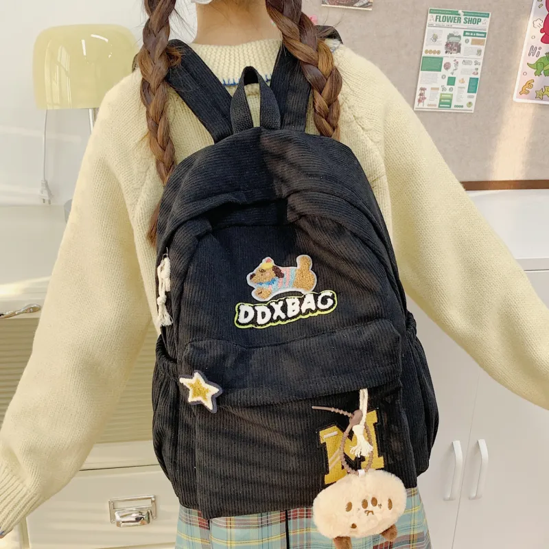 SURELAPTOP Fabric Backpack Women's Multicolor-15