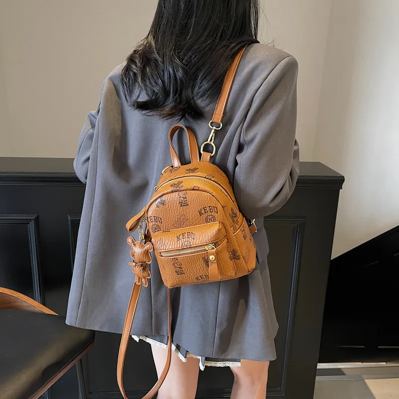 SURELAPTOP PU Backpack Women's Multicolor-23