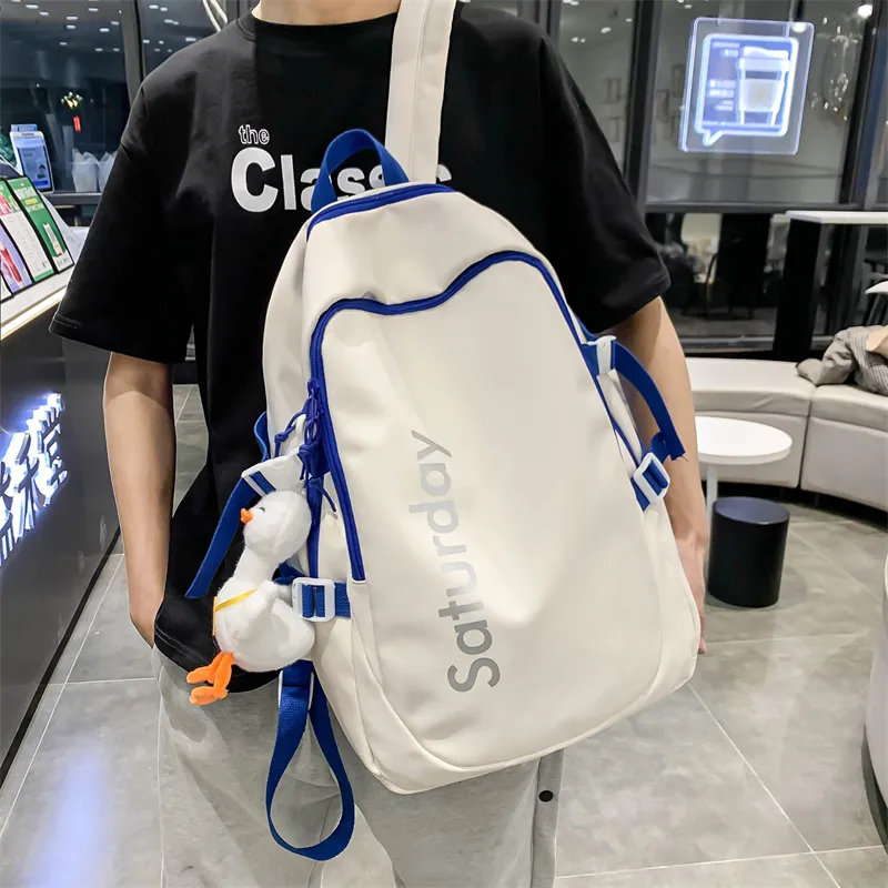 SURELAPTOP Nylon Backpack Unisex Multicolor-4