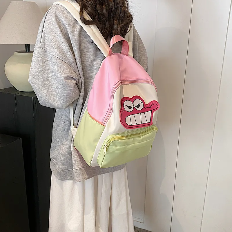 SURELAPTOP Nylon Backpack Unisex White-1