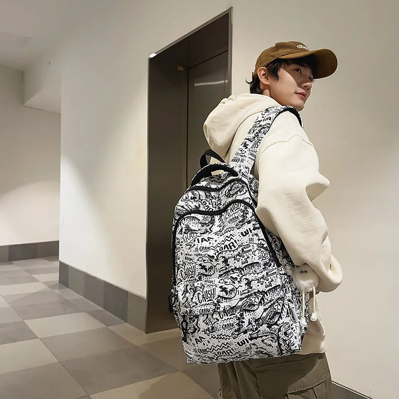 SURELAPTOP Nylon Backpack Unisex Multicolor-1