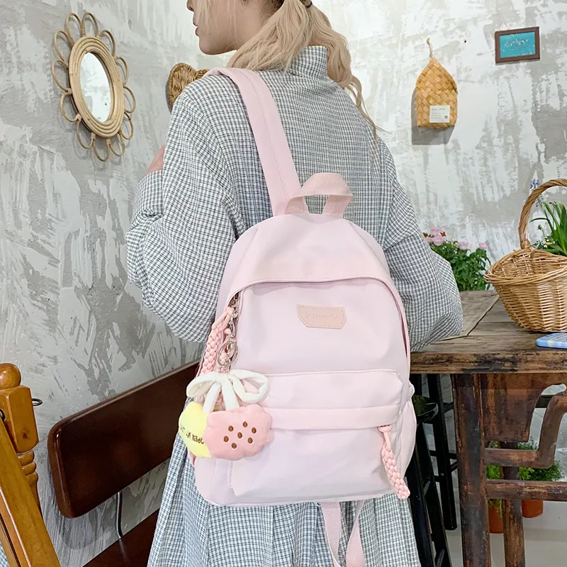 SURELAPTOP Nylon Fabric Backpack Unisex Multicolor-15