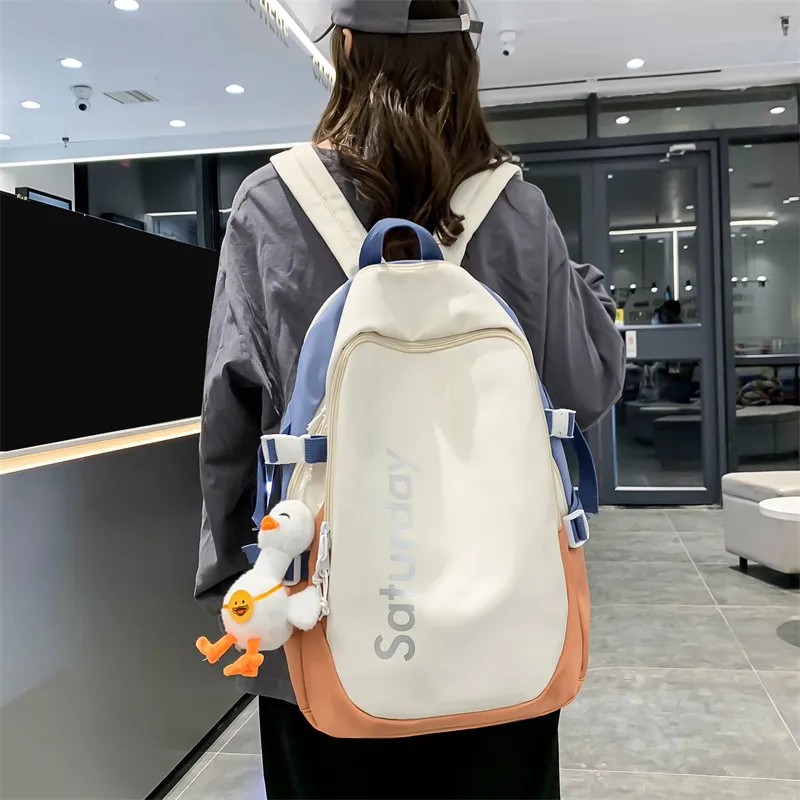 SURELAPTOP Nylon Backpack Unisex Multicolor-7