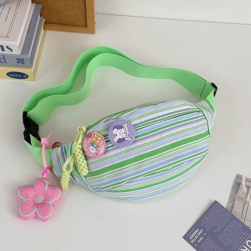 SURELAPTOP Nylon Fanny Pack Regular Women's Multicolor-15