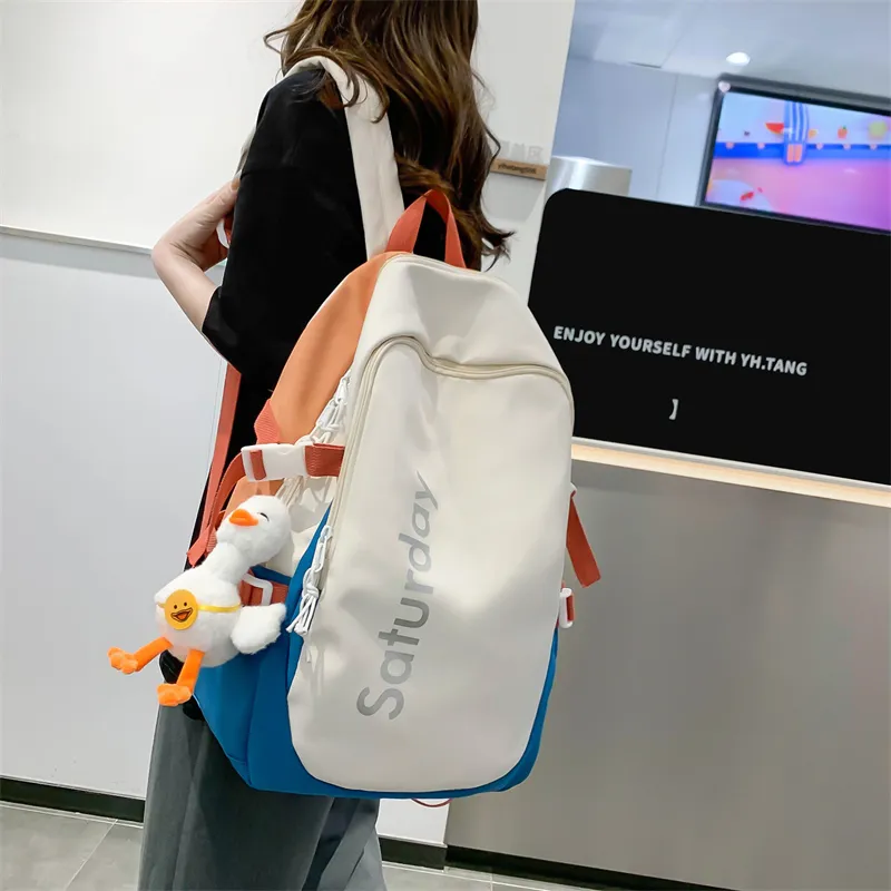 SURELAPTOP Nylon Backpack Unisex Multicolor-13