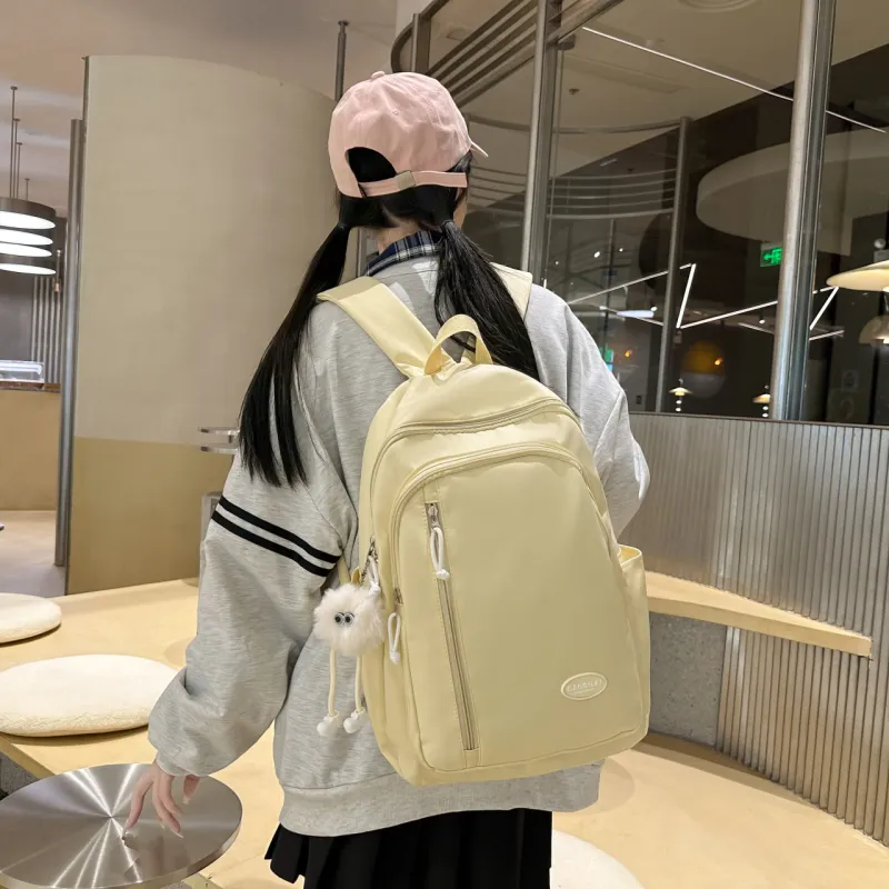 SURELAPTOP Nylon Backpack Regular Women's Multicolor-10