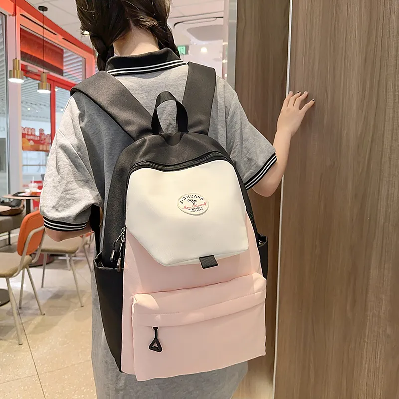 SURELAPTOP Nylon Backpack Women's Multicolor-7