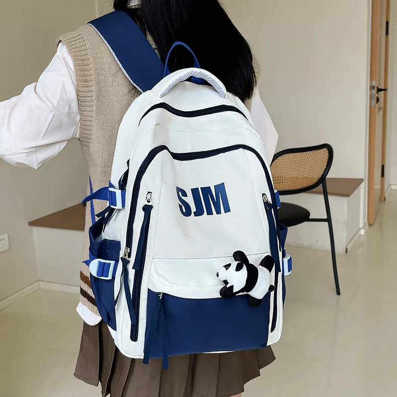 SURELAPTOP Nylon Backpack Unisex Multicolor-1