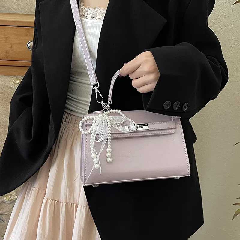 SURELAPTOP Patent Leather Handbag Regular Women's Multicolor-14