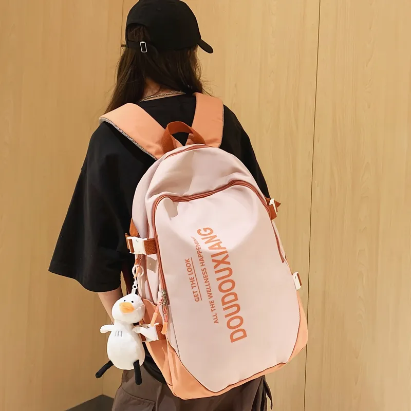 SURELAPTOP Nylon Backpack Unisex Multicolor-12
