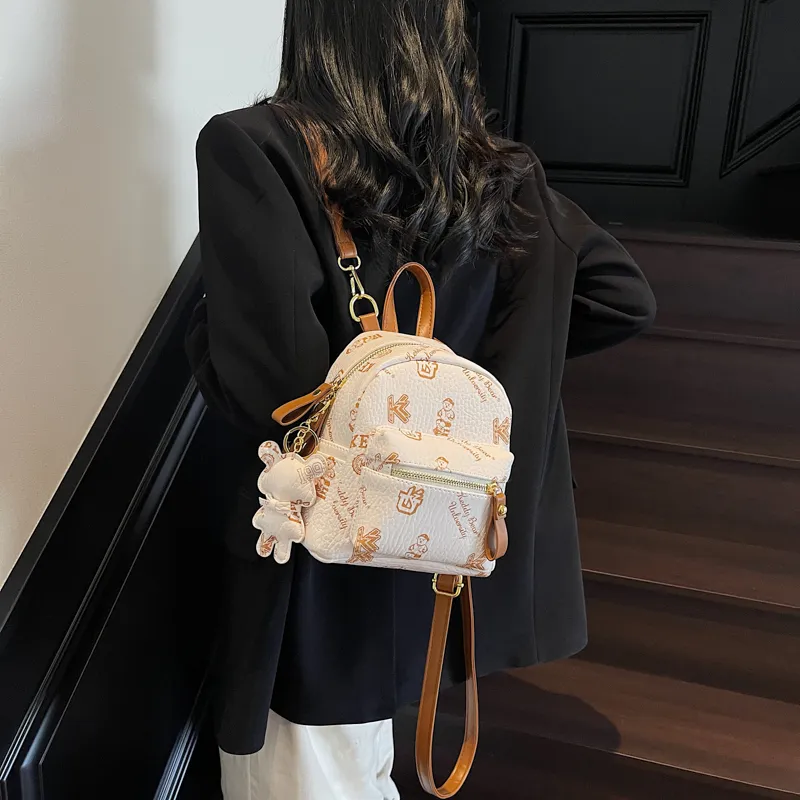 SURELAPTOP PU Backpack Women's Multicolor-1
