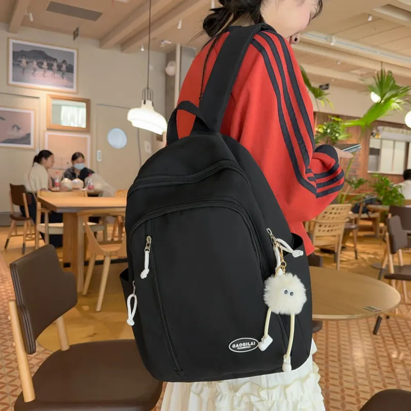 SURELAPTOP Nylon Backpack Regular Women's Multicolor-6