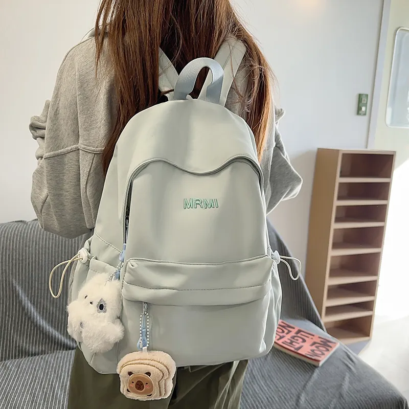 SURELAPTOP Nylon Backpack Women's Multicolor-22