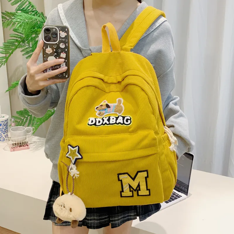 SURELAPTOP Fabric Backpack Women's Multicolor-3