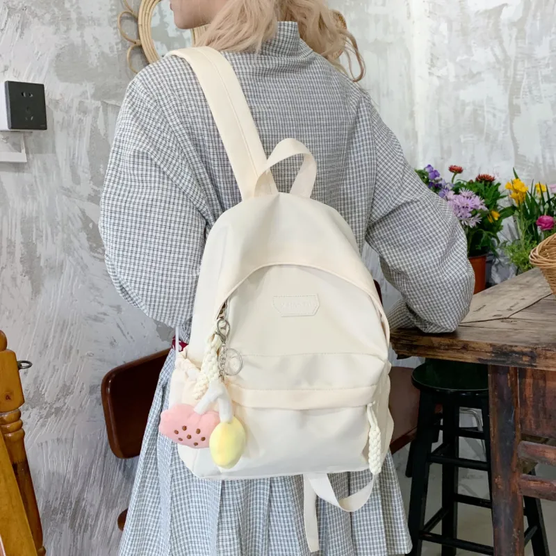 SURELAPTOP Nylon Fabric Backpack Unisex Multicolor-5