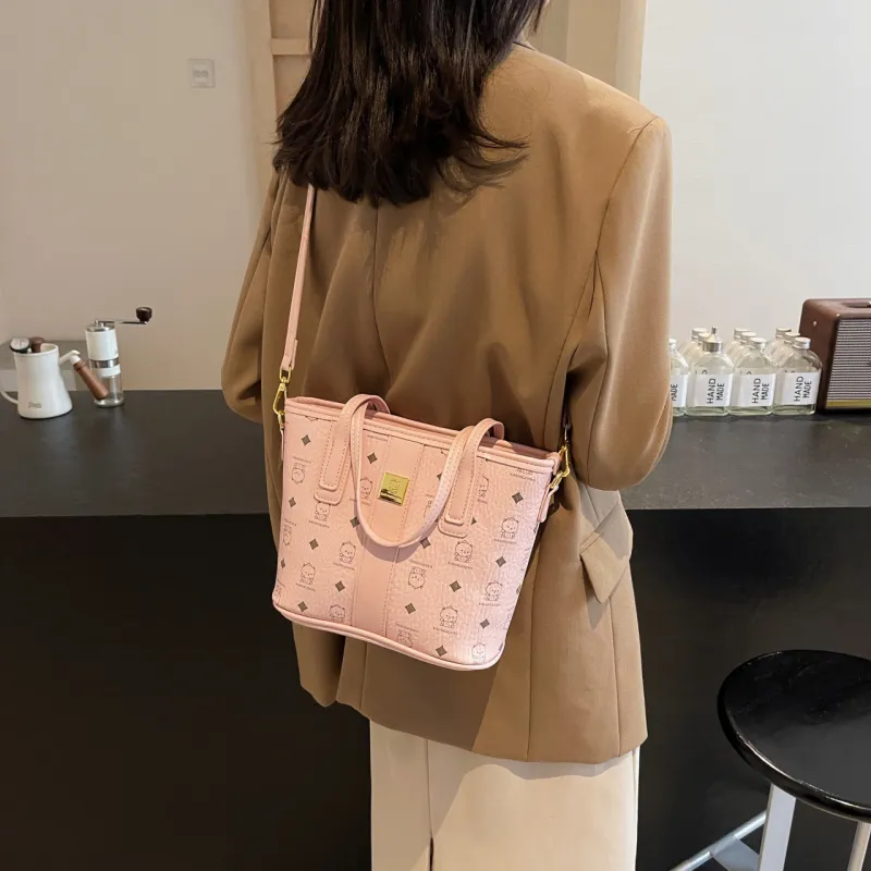 SURELAPTOP PU Tote Bag Shopping Bag Shoulder Bags Women's Multicolor-23