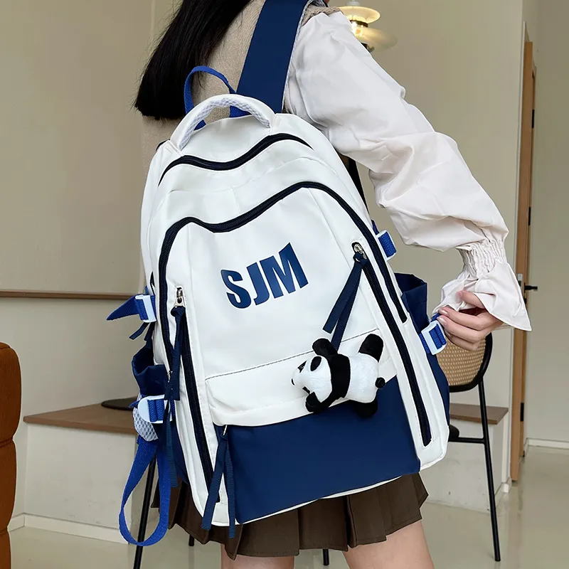 SURELAPTOP Nylon Backpack Unisex Multicolor-3