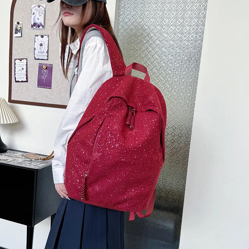 SURELAPTOP Strips Backpack Women's Ecru-8