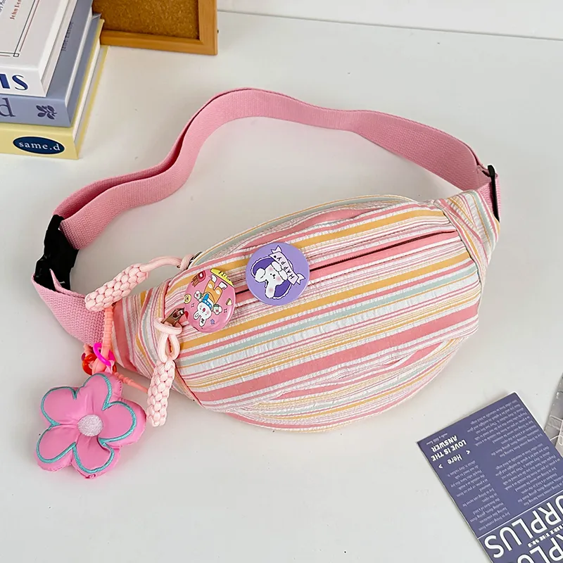 SURELAPTOP Nylon Fanny Pack Regular Women's Multicolor-2