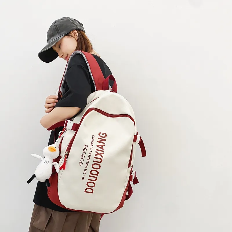 SURELAPTOP Nylon Backpack Unisex Multicolor-8