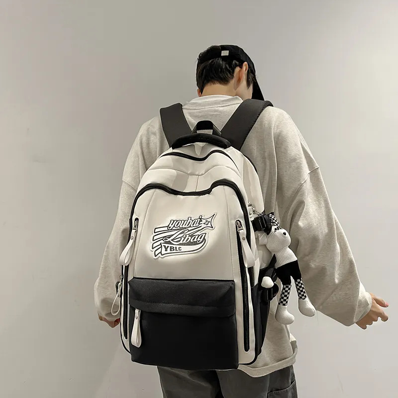 SURELAPTOP Nylon Backpack Unisex Multicolor-3