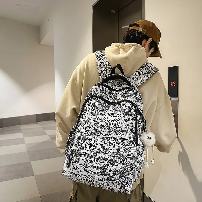 SURELAPTOP Nylon Backpack Unisex Multicolor-2