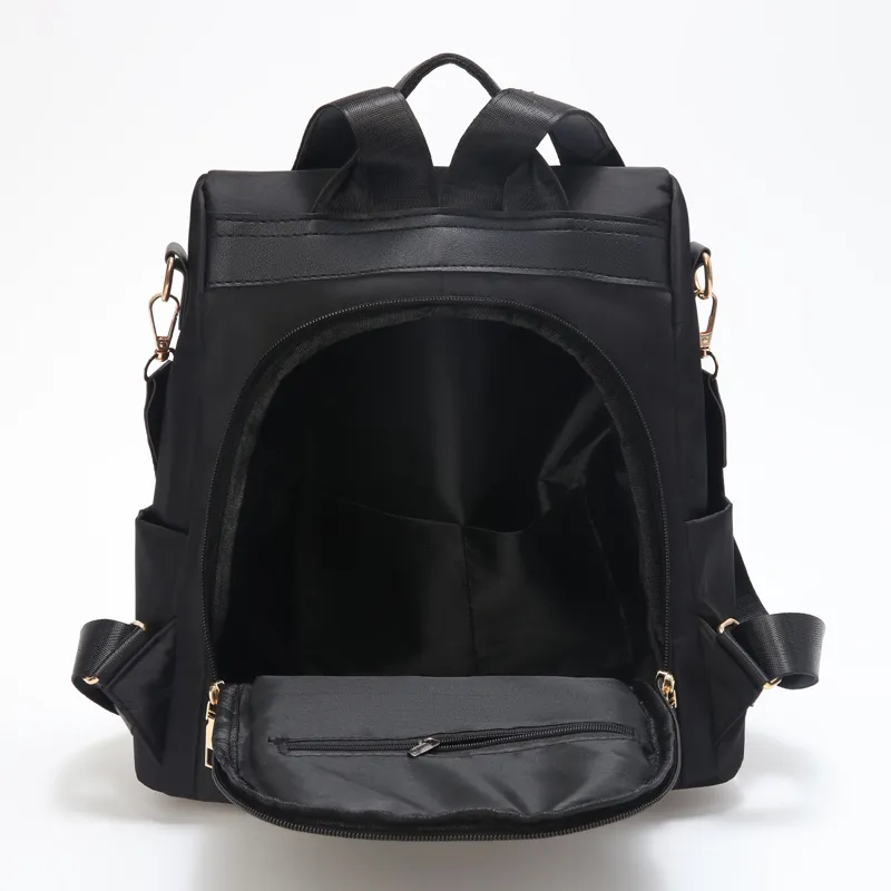 SURELAPTOP Canvas Fabric Backpack Unisex Multicolor-9