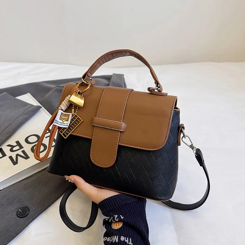 SURELAPTOP PU Crossbody Bags Handbags Women's Multicolor-5