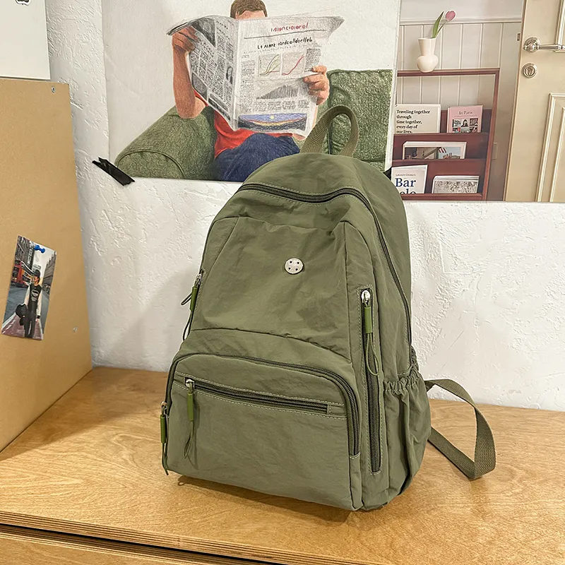 SURELAPTOP Nylon Backpack Unisex Multicolor-2