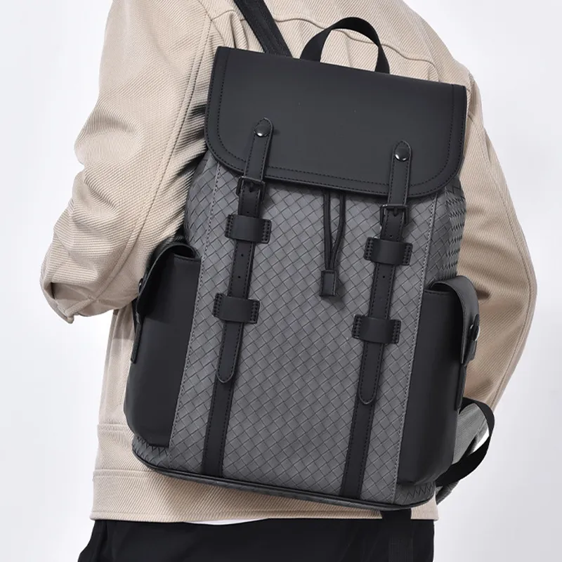 SURELAPTOP PVC Backpacks Backpack Large Size Unisex Black-11