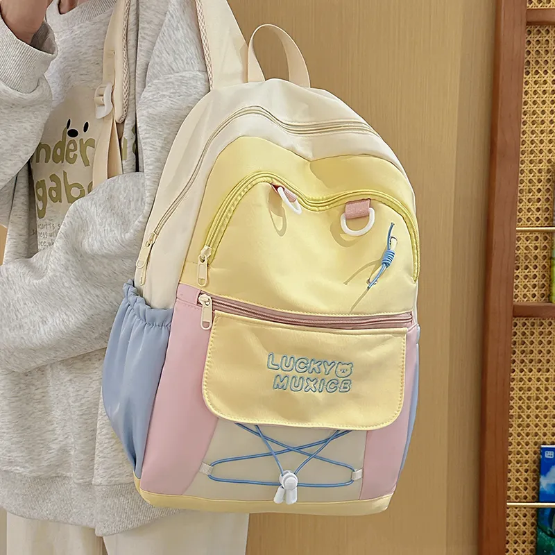 SURELAPTOP Polyester Backpack Women's Multicolor-3