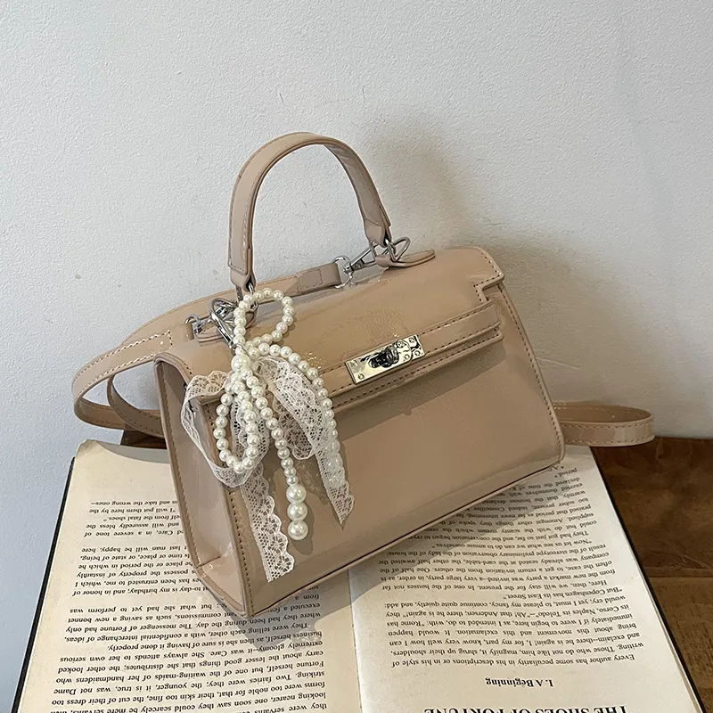 SURELAPTOP Patent Leather Handbag Regular Women's Multicolor-23