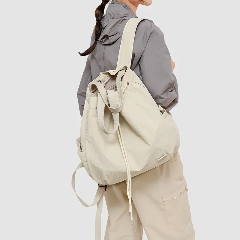 SURELAPTOP Oxford Backpack Regular Women's Black/Light Green/Beige/Coffee-15