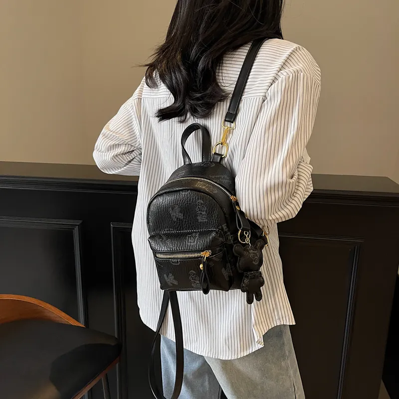 SURELAPTOP PU Backpack Women's Multicolor-11
