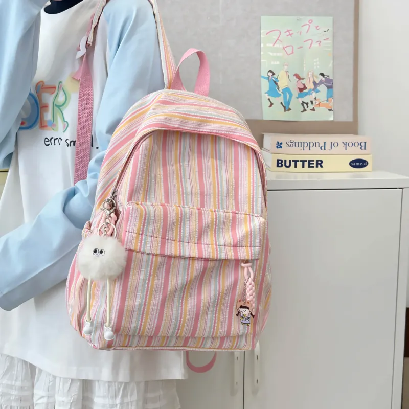SURELAPTOP Nylon Backpack Unisex Multicolor-3
