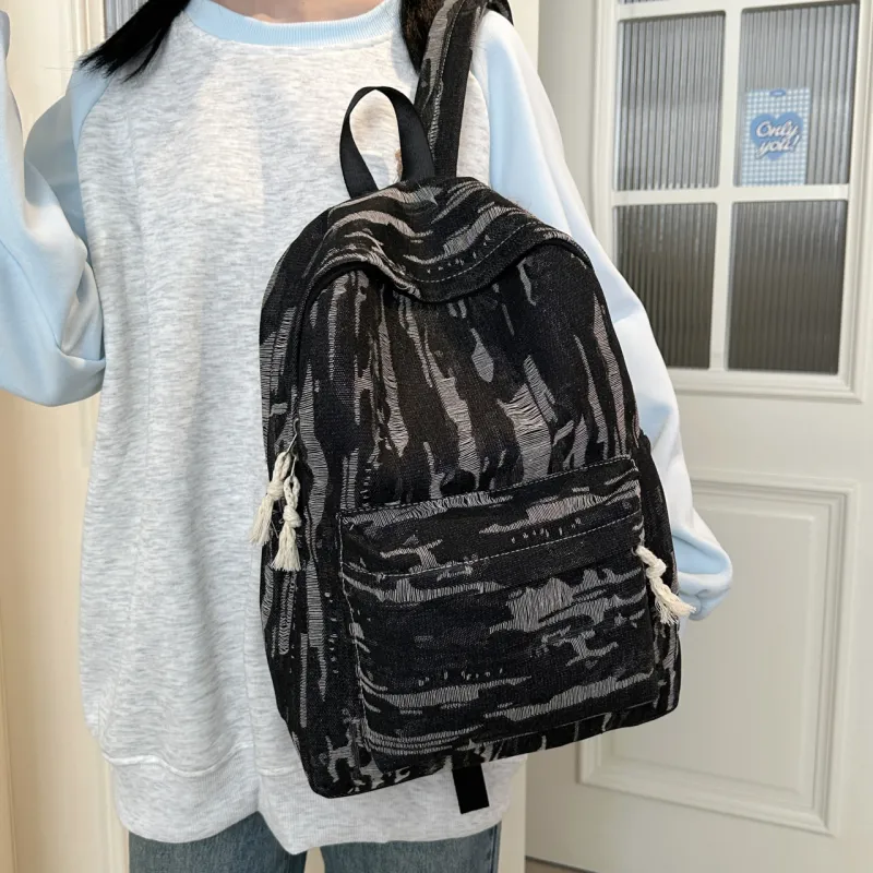 SURELAPTOP Denim Backpack Unisex Multicolor-14