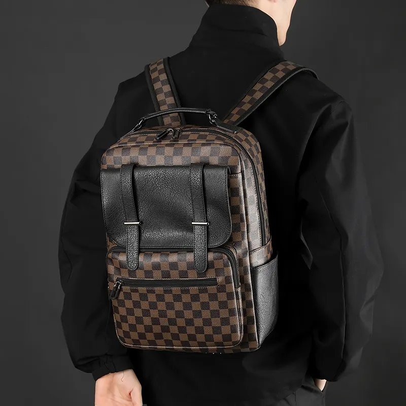 SURELAPTOP PU Backpack Unisex Multicolor-9