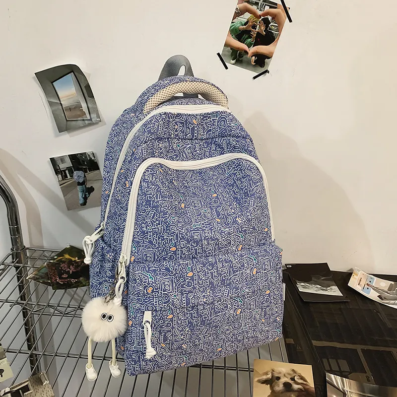 SURELAPTOP Nylon Backpack Unisex Multicolor-10