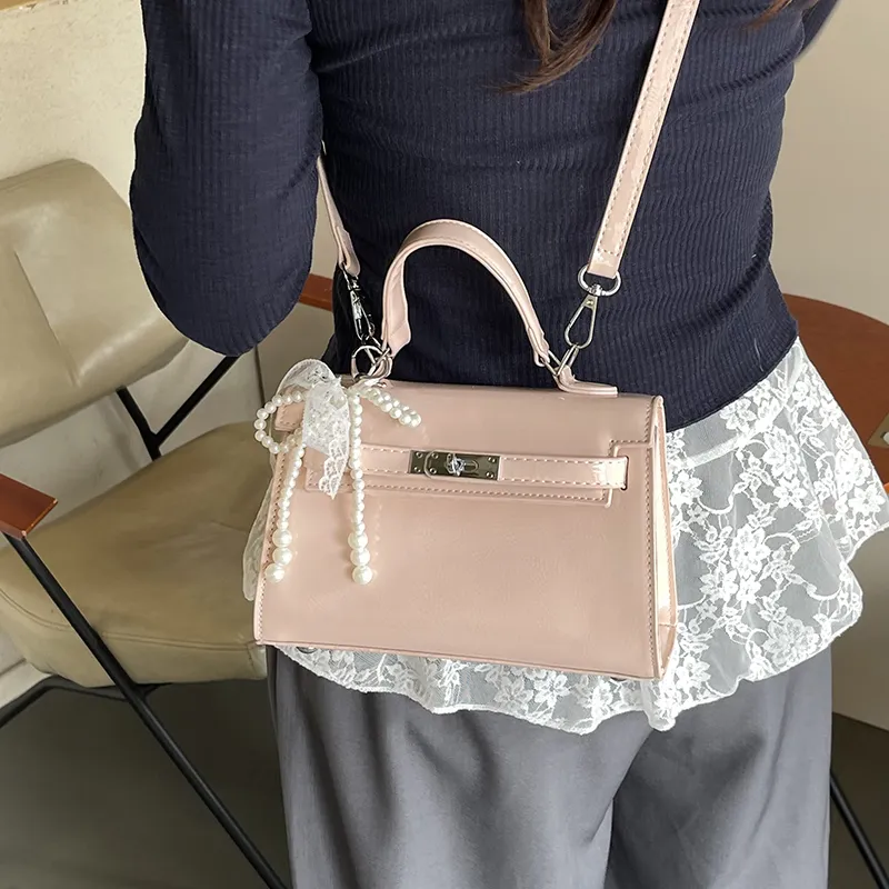 SURELAPTOP Patent Leather Handbag Regular Women's Multicolor-9