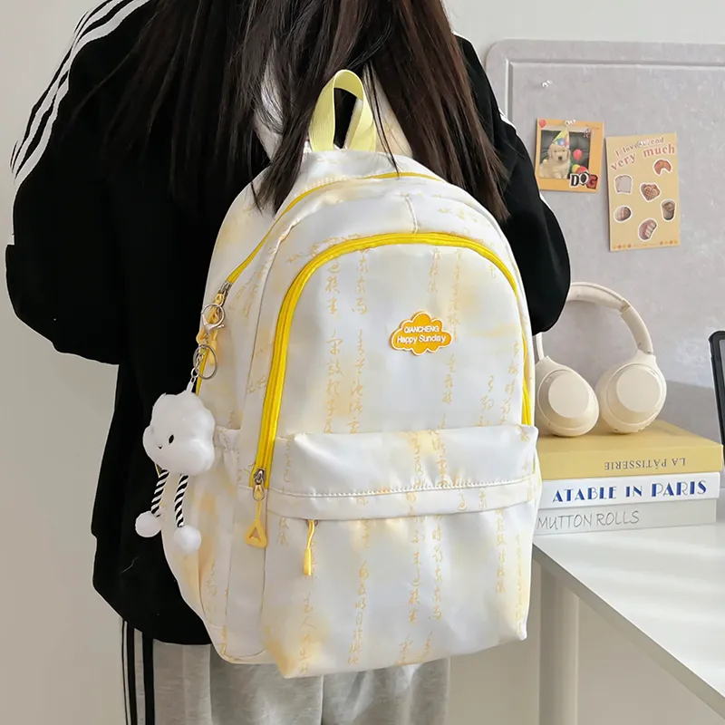 SURELAPTOP Nylon Backpack Regular Unisex Multicolor-20