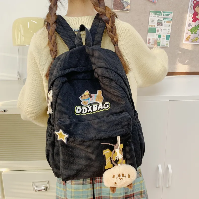 SURELAPTOP Fabric Backpack Women's Multicolor-16