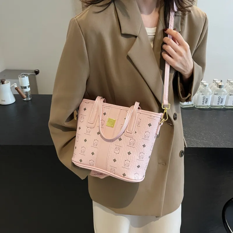 SURELAPTOP PU Tote Bag Shopping Bag Shoulder Bags Women's Multicolor-24