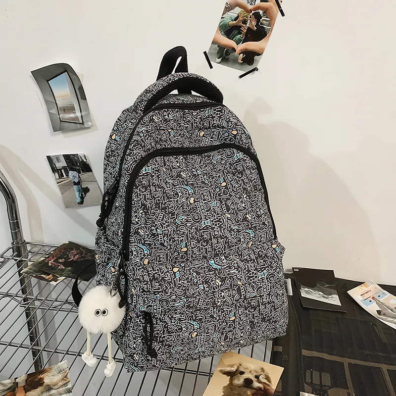SURELAPTOP Nylon Backpack Unisex Multicolor-15