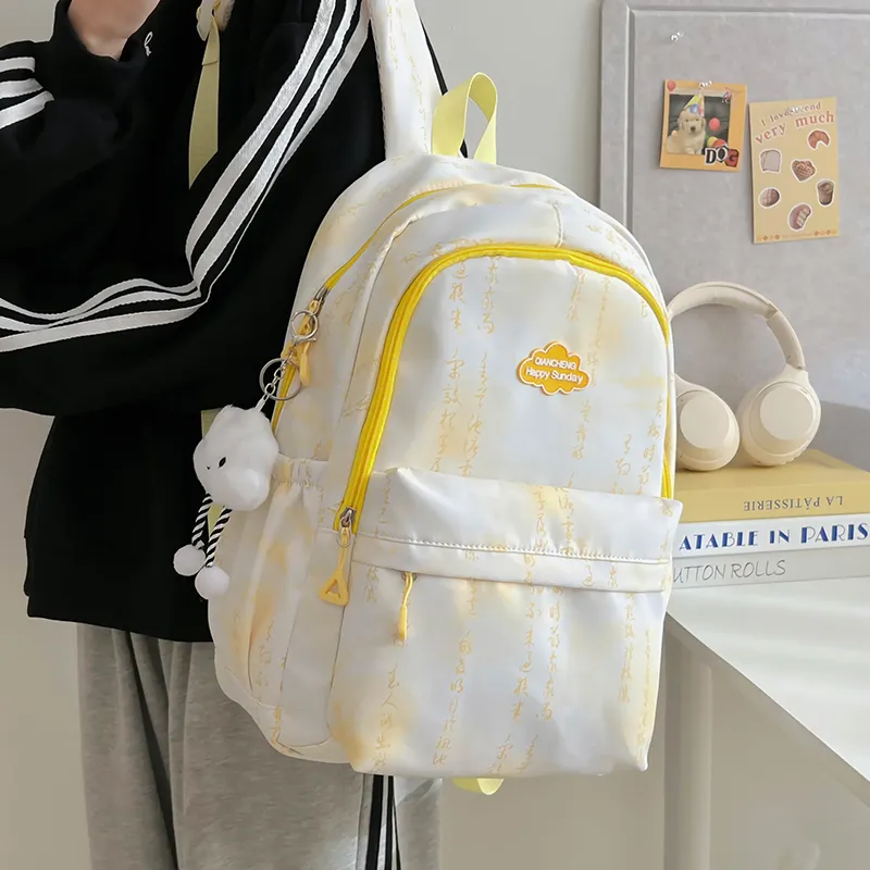 SURELAPTOP Nylon Backpack Regular Unisex Multicolor-16