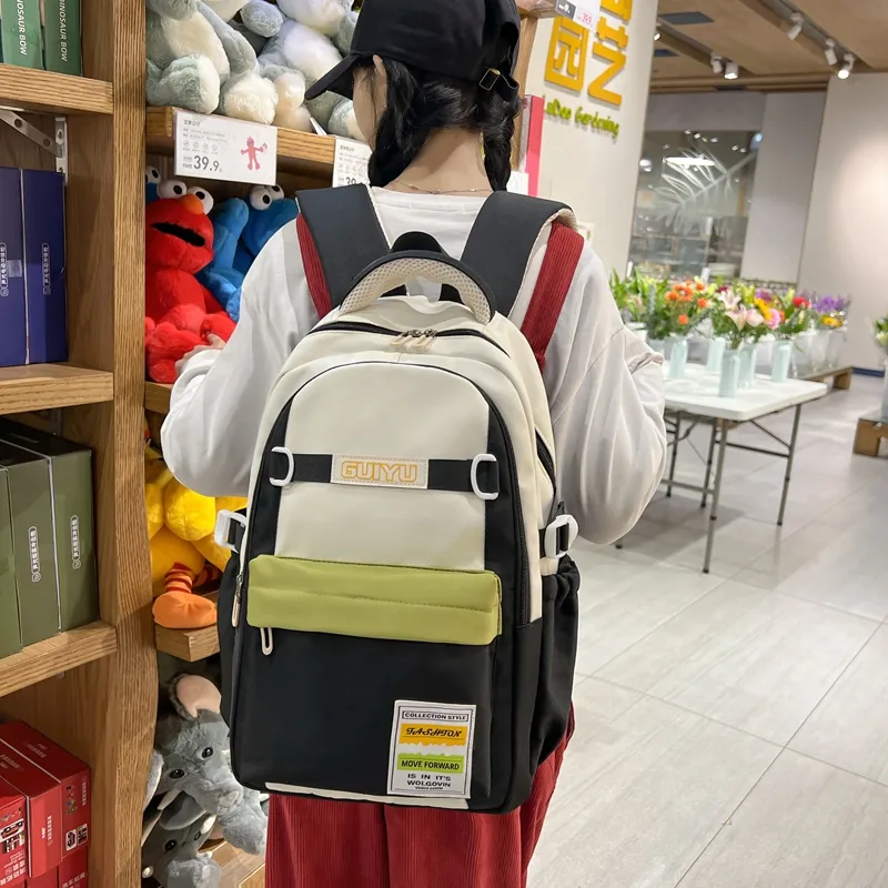 SURELAPTOP Nylon Backpack Unisex Multicolor-3