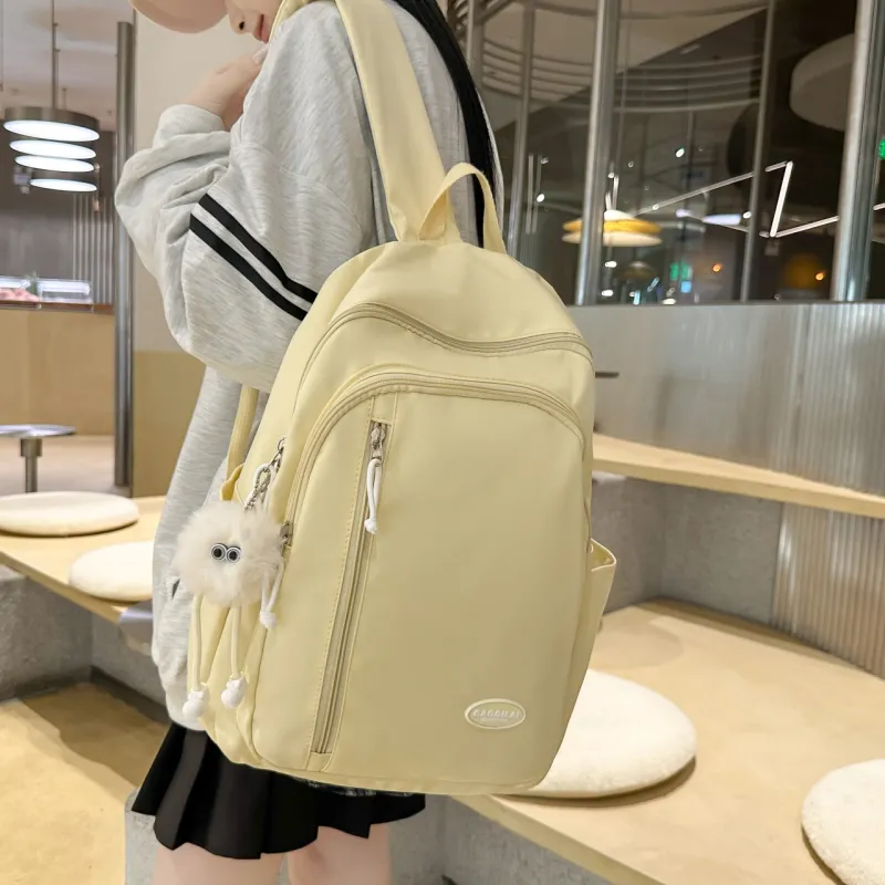 SURELAPTOP Nylon Backpack Regular Women's Multicolor-9
