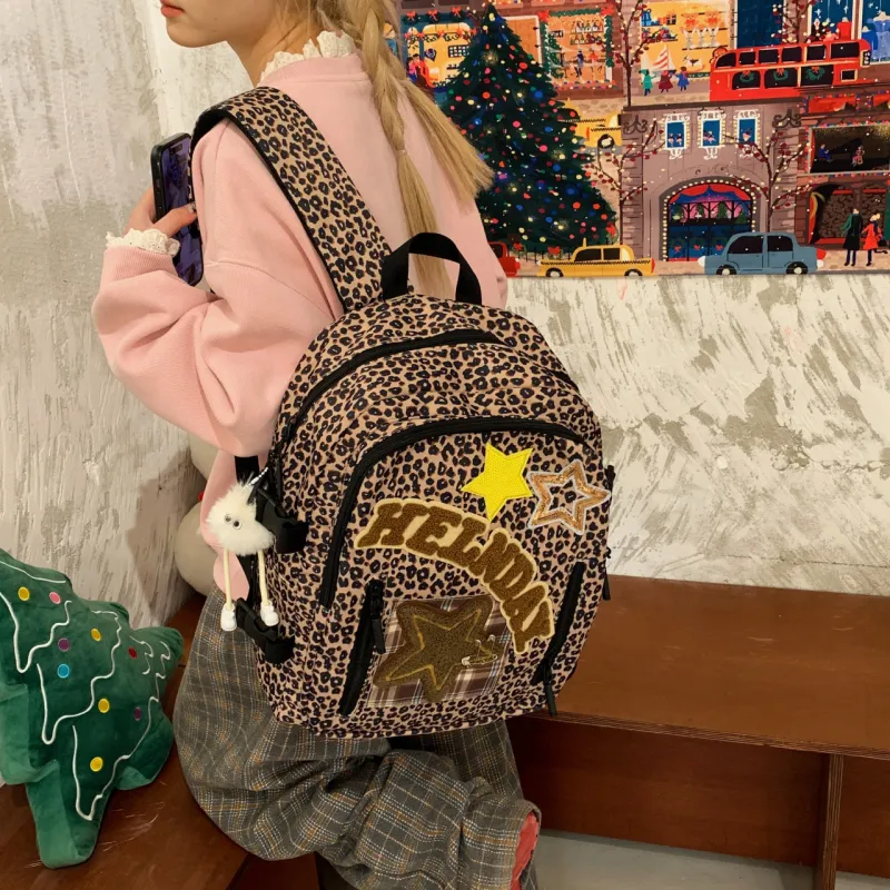 SURELAPTOP Nylon Fabric Backpack Unisex Multicolor-13