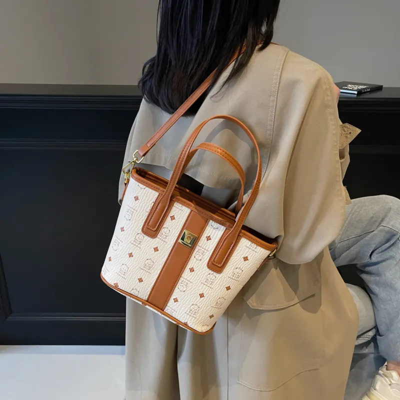 SURELAPTOP PU Tote Bag Shopping Bag Shoulder Bags Women's Multicolor-11