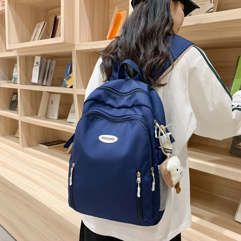 SURELAPTOP Nylon Backpack Unisex Multicolor-2