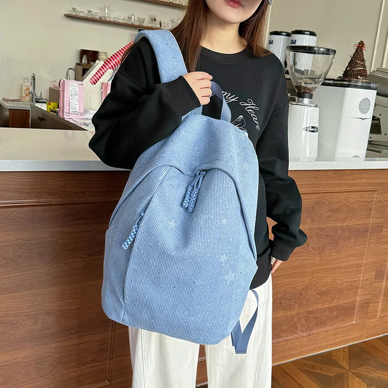 SURELAPTOP Strips Backpack Women's Ecru-16
